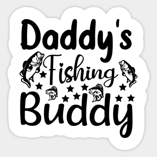 Daddy's Fishing Buddy Sticker